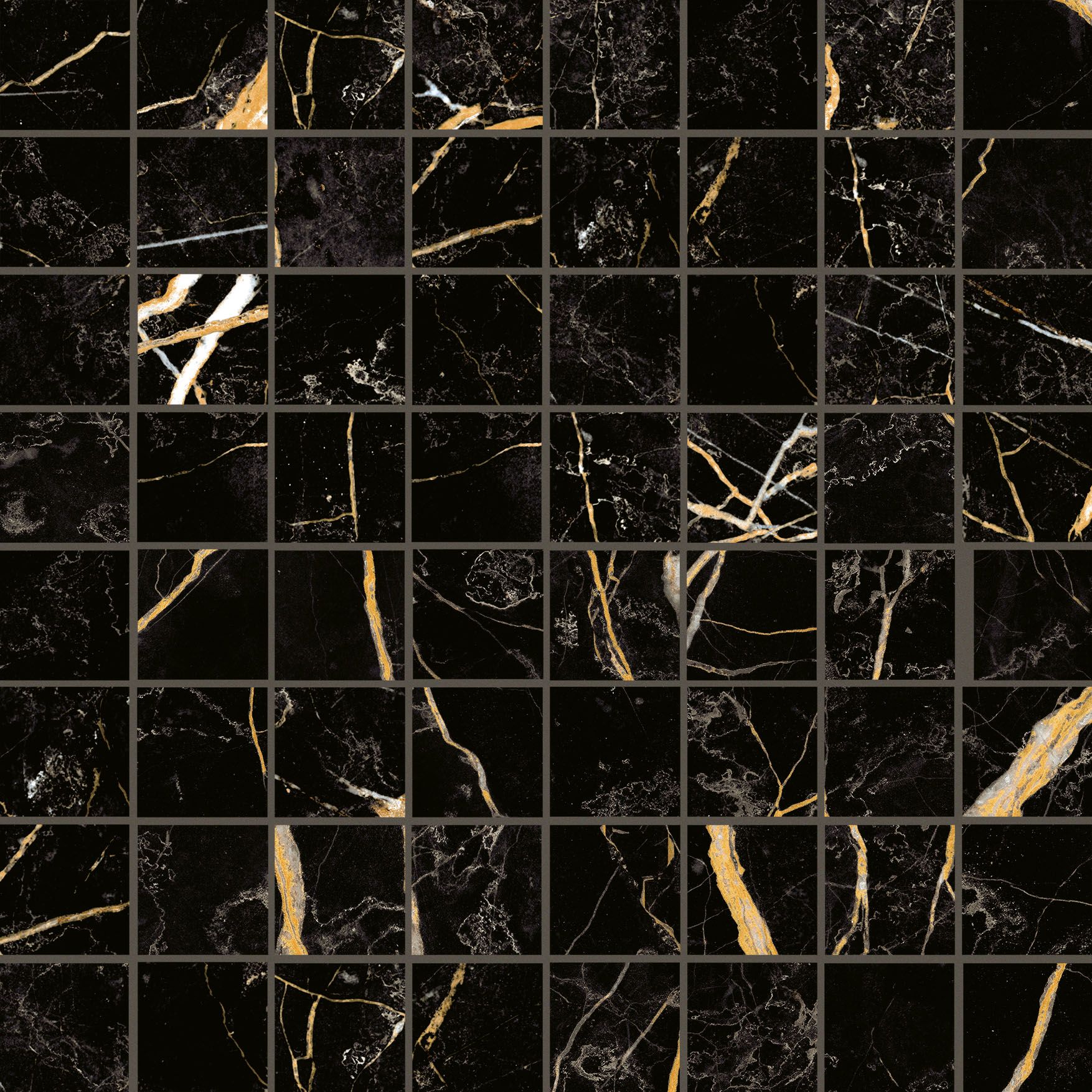 Мозаика под мрамор Italon Шарм Экстра 29.2x29.2 черный (610110000346)