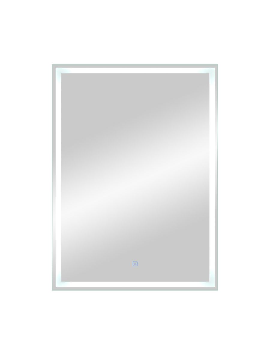 Зеркальный шкаф Art&Max Techno 60 см AM-Tec-600-800-1D-L-DS-F с подсветкой, белый 
