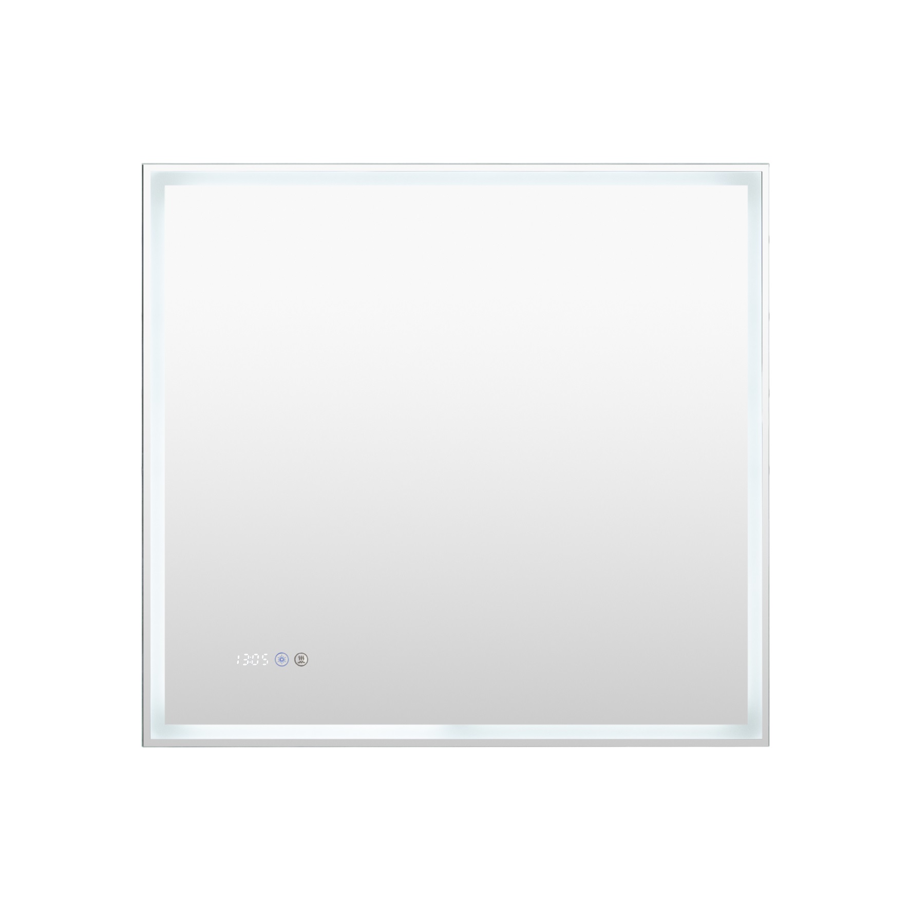 Зеркало Aquanet Оптима 80 белый матовый