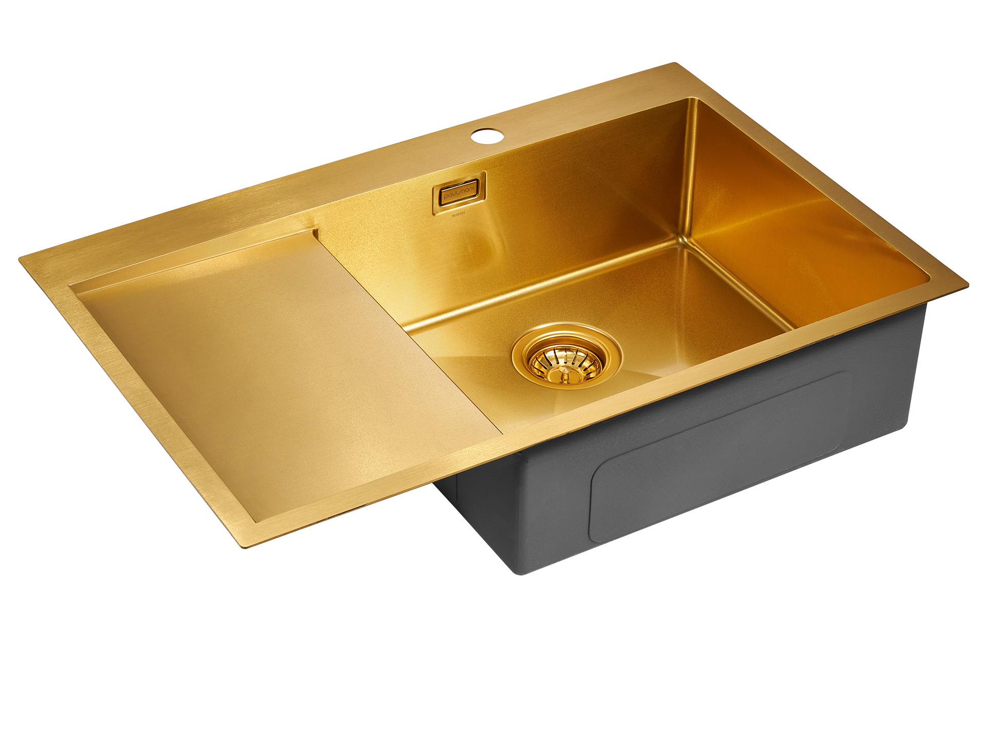 Мойка кухонная Paulmark Elde PM807851-BGR брашированное золото