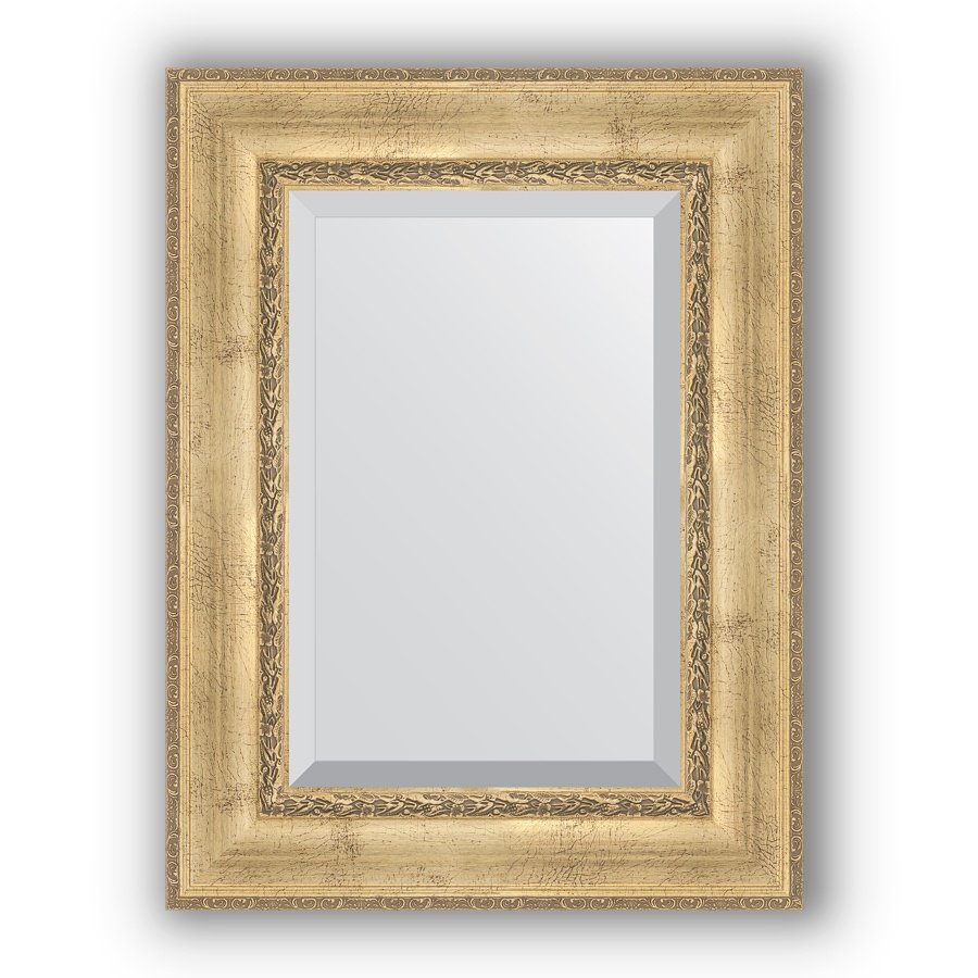 Зеркало в багетной раме Evoform Exclusive BY 3402 62 x 82 см, состаренное серебро с орнаментом 