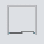 Боковая стенка Radaway Furo KDJ 68 см 10110680-01-01 стекло прозрачное - 8 изображение