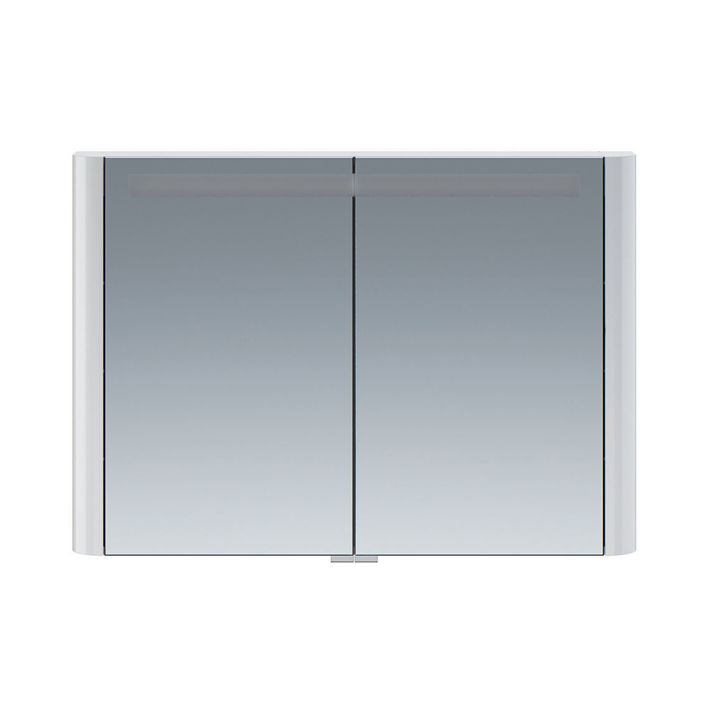 Зеркальный шкаф Am.Pm Sensation M30MCX1001WG, цвет - белый глянец, с подсветкой, 100 см 