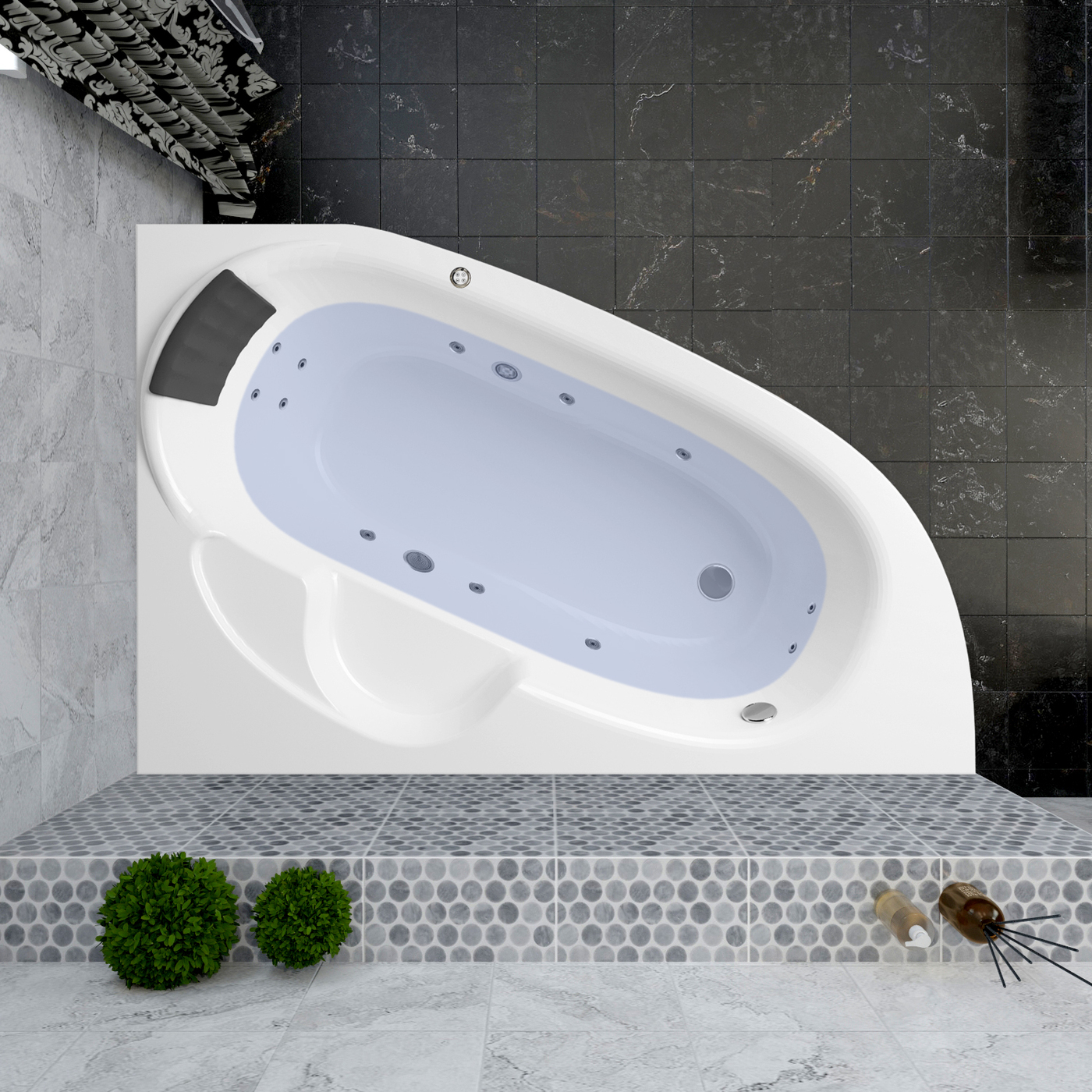 Акриловая ванна Lavinia Boho Bell Pro, 140x95 см. правая, 36114H0C