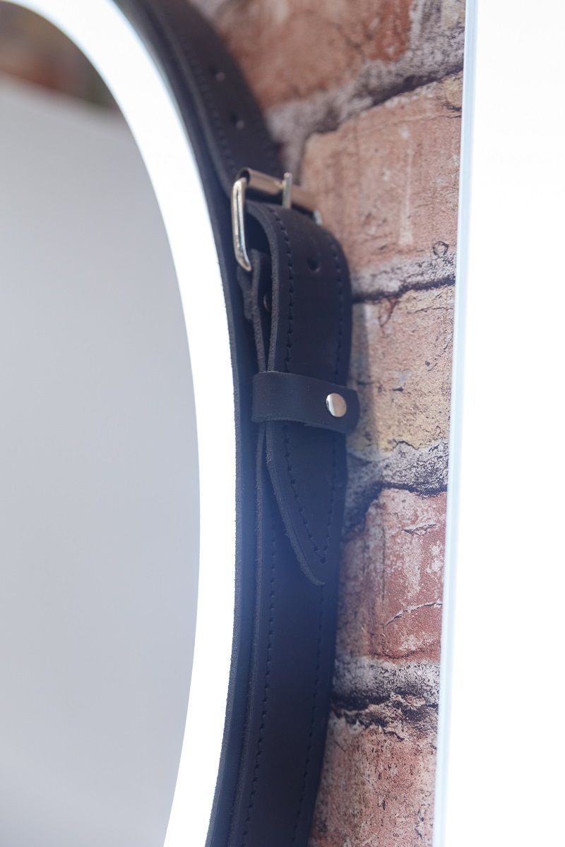 Зеркало Art&Max Milan 100 см AM-Mil-1000-DS-F-Nero с подсветкой, черный