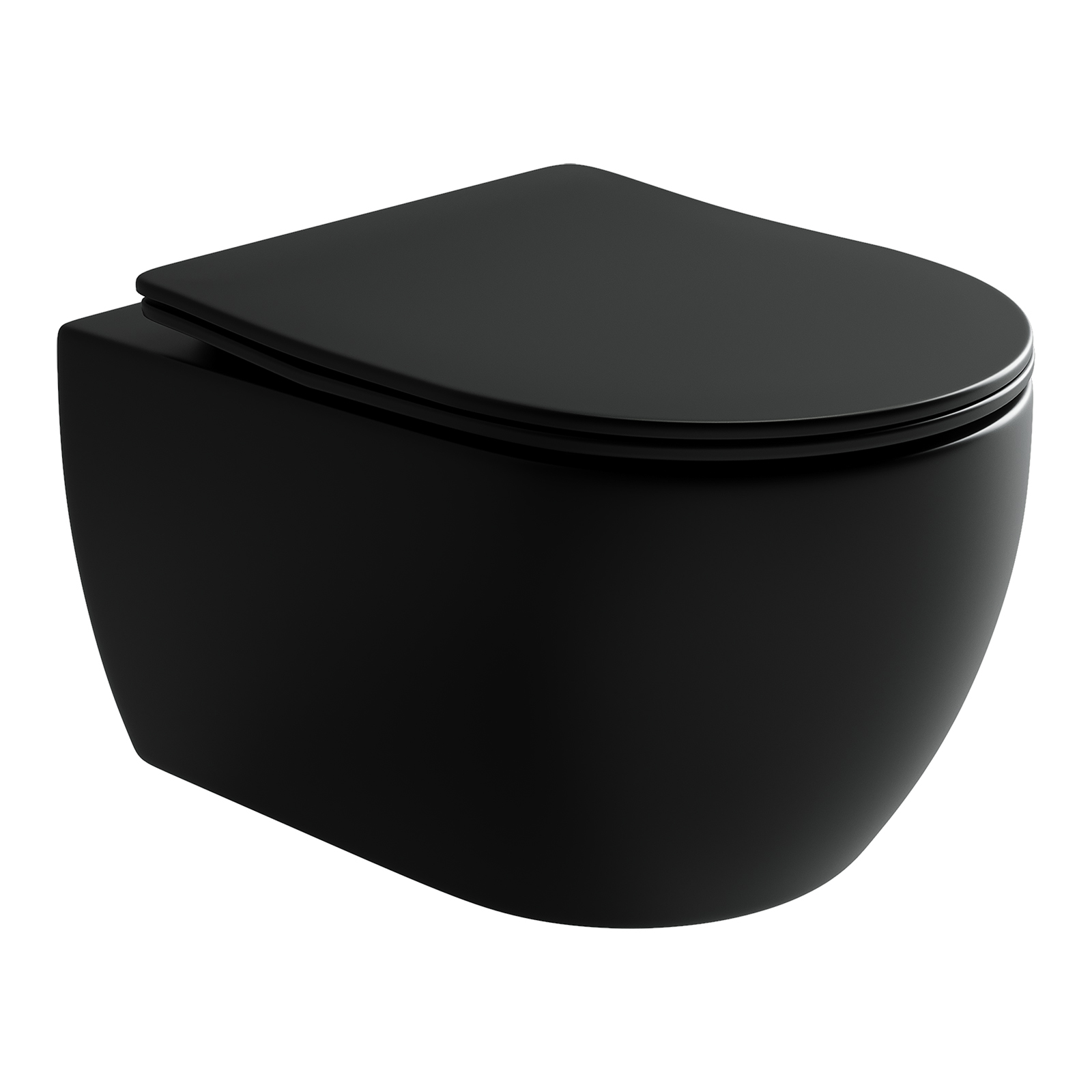 Комплект подвесной безободковый унитаз Ceramica Nova Play CN3001MB черный матовый с сиденьем микролифт  +  инсталляция Am.Pm ProC I012707