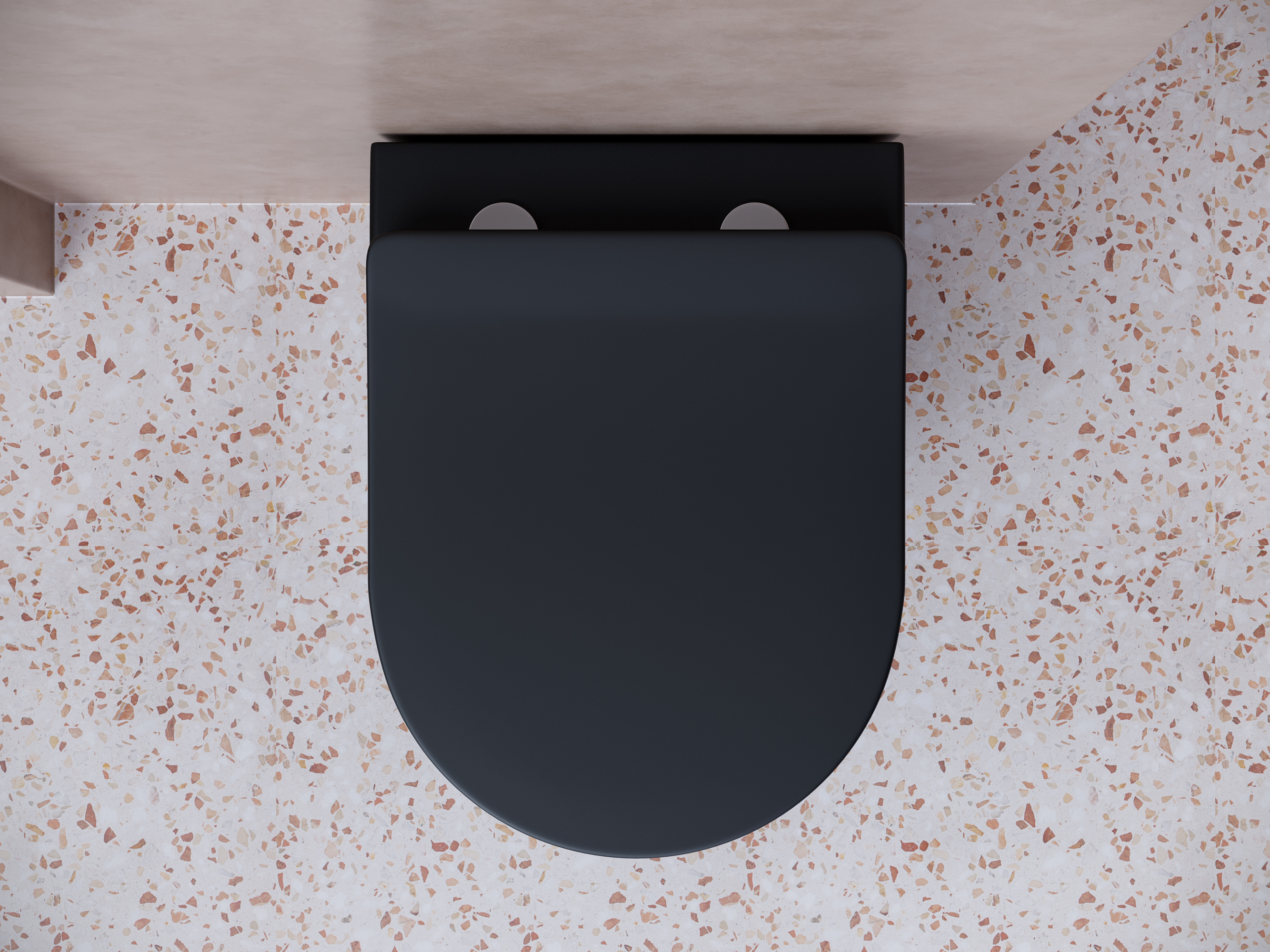 Комплект подвесной безободковый унитаз Ceramica Nova Balearica CN6000MB черный матовый с сиденьем микролифт  +  инсталляция Geberit Delta 458.163.21.1 с панелью смыва, хром глянцевый