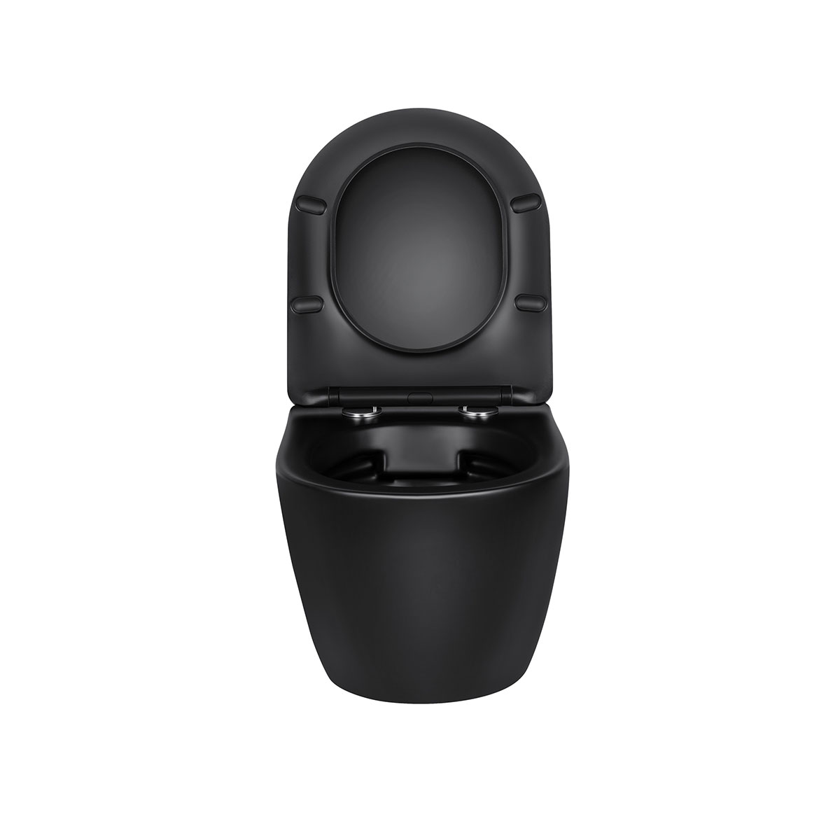 Комплект подвесной безободковый унитаз Vincea Globo VT1-14SMB с сиденьем soft-close, черный матовый  +  инсталляция Geberit Delta 458.149.21.1 с кнопкой, хром глянцевый