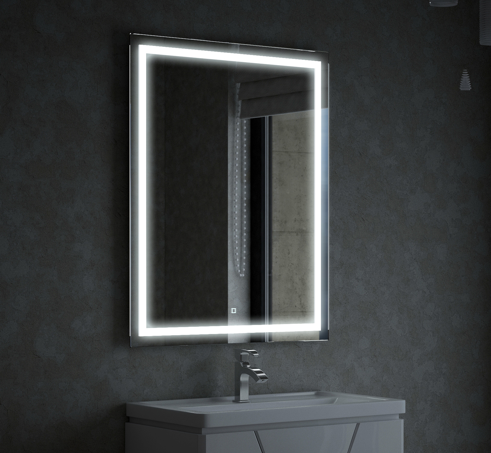 Зеркало Corozo Барго 60 LED SD-00001116,белый