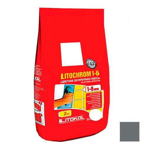 Затирка Litokol LITOCHROM 1-6 С.40 антрацит (2 кг)
