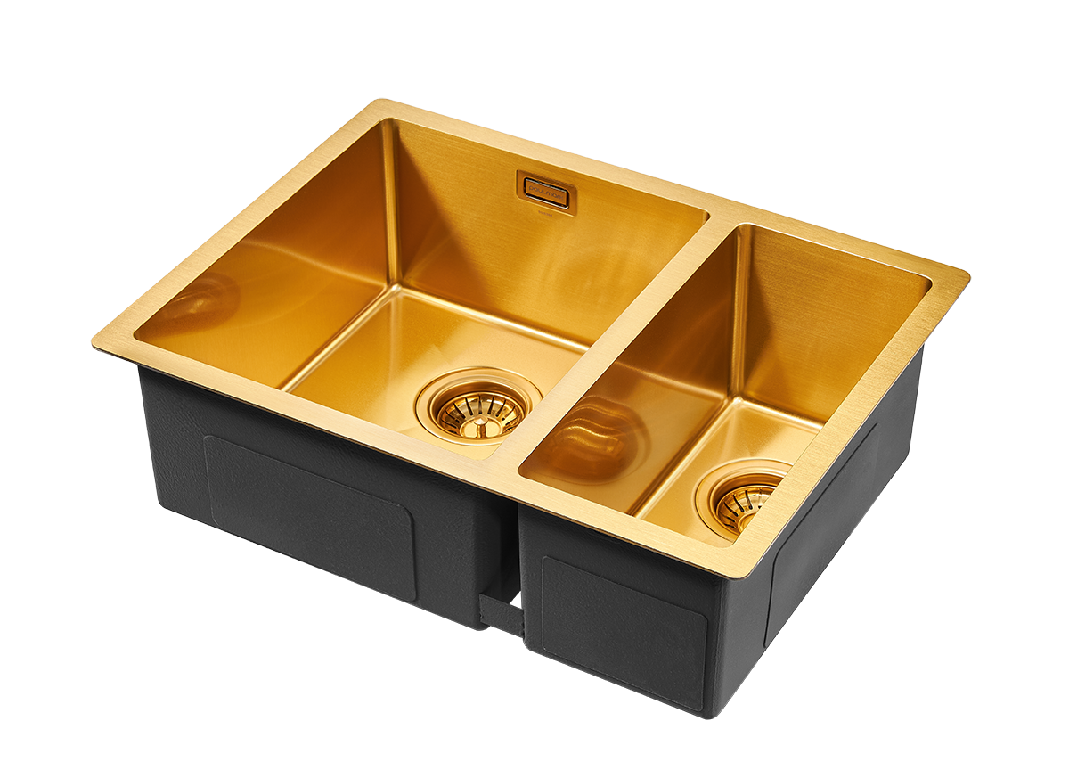 Мойка кухонная Paulmark Annex PM545944-BGL брашированное золото
