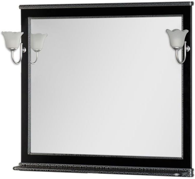 Зеркало Aquanet Валенса 110 00180296 черный краколет / серебро