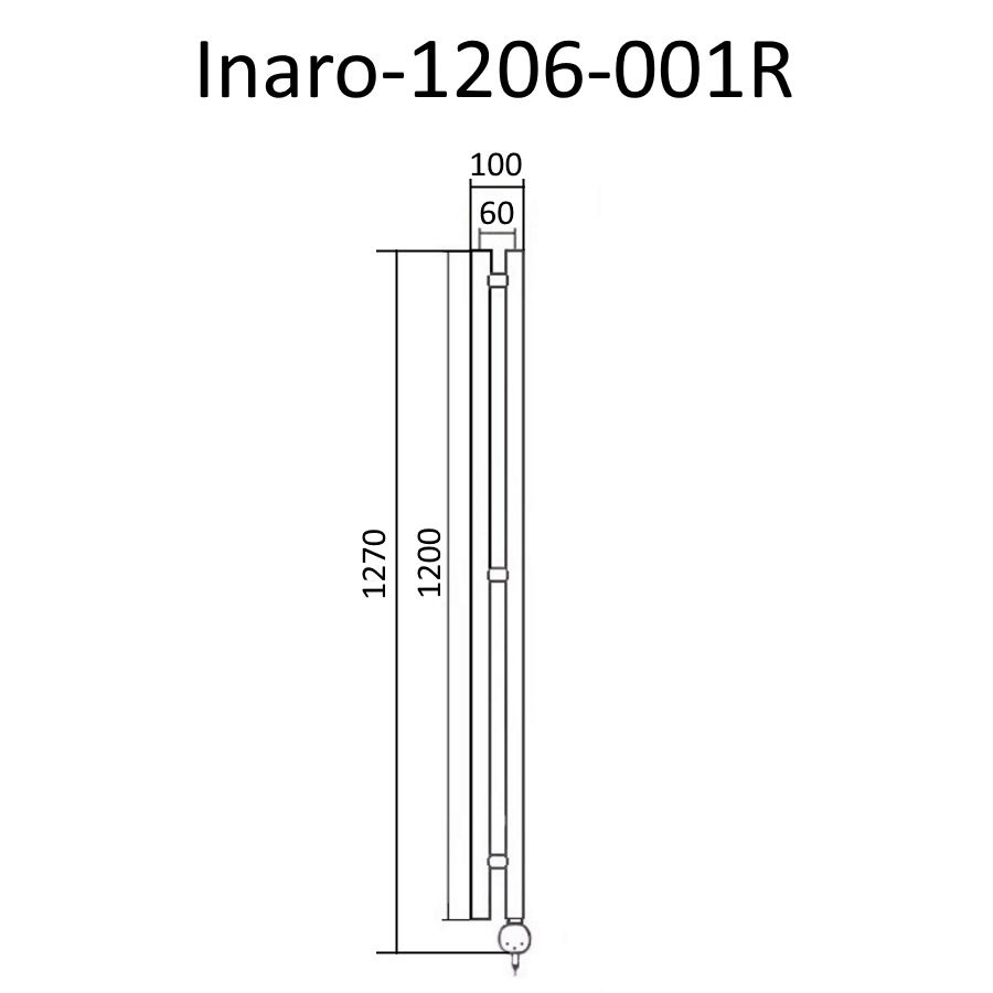 Полотенцесушитель Маргроид Инаро Inaro Р120*6, Inaro-1206-001R