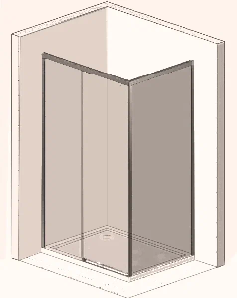 Душевой уголок Vincea Garda VSR-1G1011CL 110x100 см хром, стекло прозрачное - 6 изображение