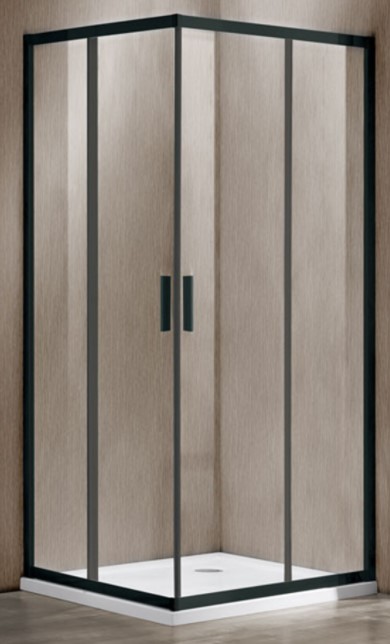 Душевая дверь Vincea Garda 90 см черный, стекло прозрачное, VHC-1G900CLB