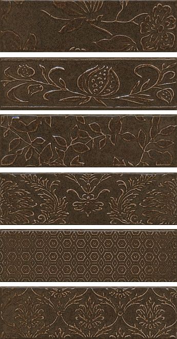Керамическая плитка Kerama Marazzi Панно Кампьелло коричневый 51x28,5 (6 частей)