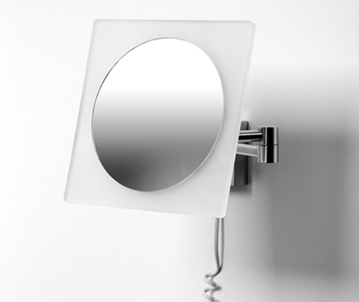 Зеркало с LED-подсветкой, с 3-х кратным увеличением, хром Wasserkraft K-1008