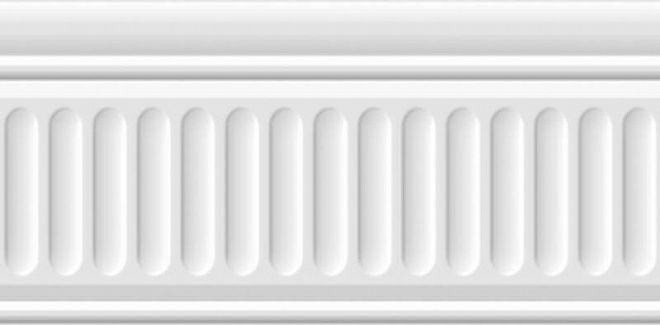 Керамическая плитка Kerama Marazzi Бордюр Бланше белый структурированный 9,9х20 
