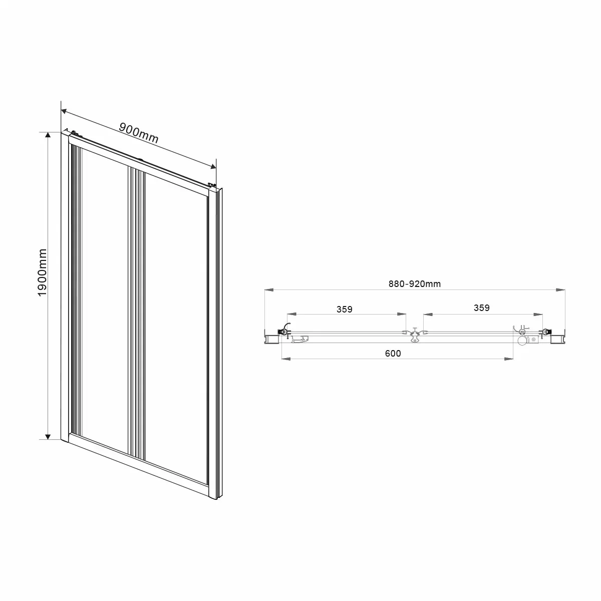 Душевая дверь Vincea Garda VDB-1G800CL 80 см хром, стекло прозрачное - изображение 6