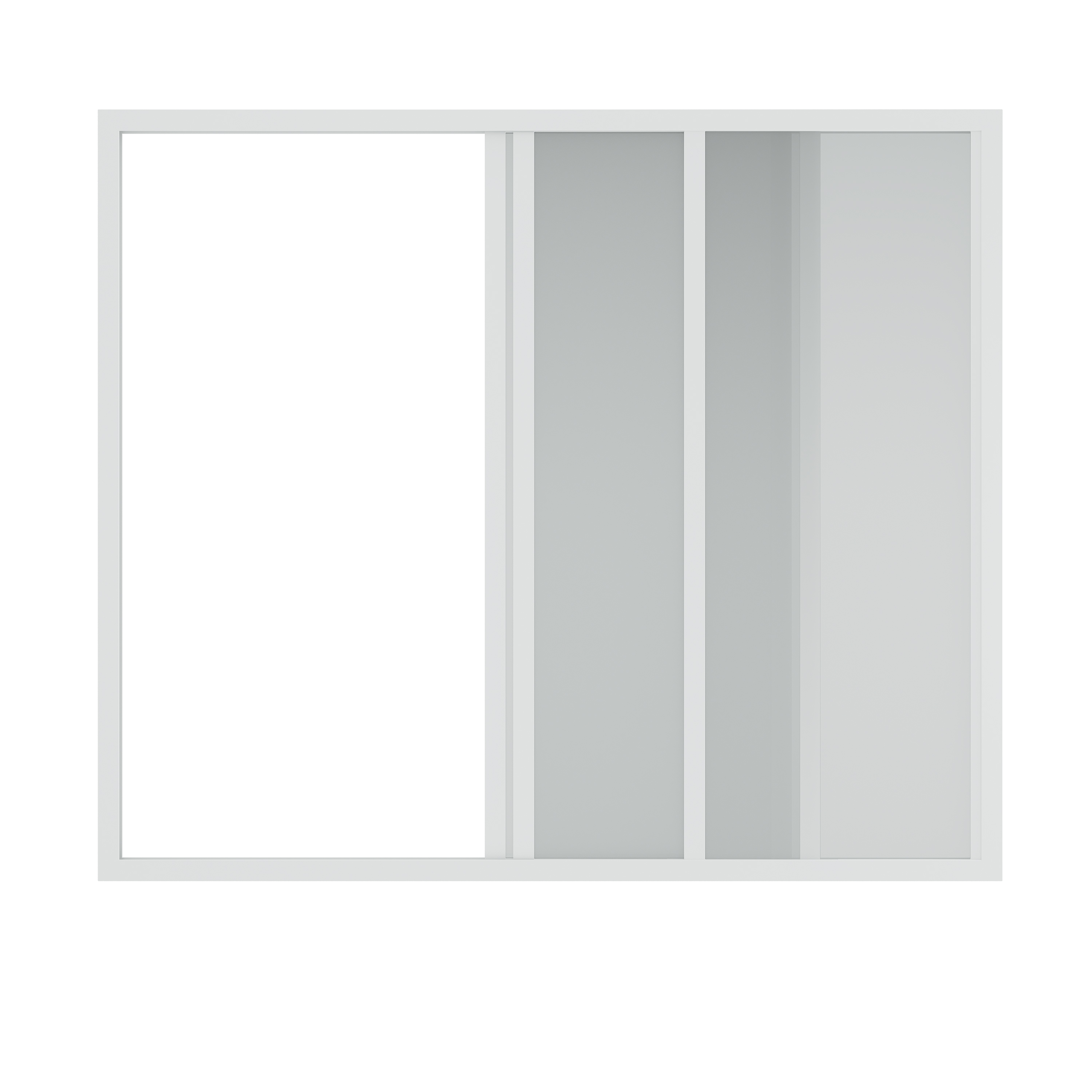 Душевая шторка на ванну Creto Avalon 7.0 140х145 см SH00070 профиль белый, стекло прозрачное