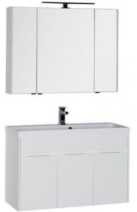 Комплект мебели для ванной Aquanet Латина 100 белый 