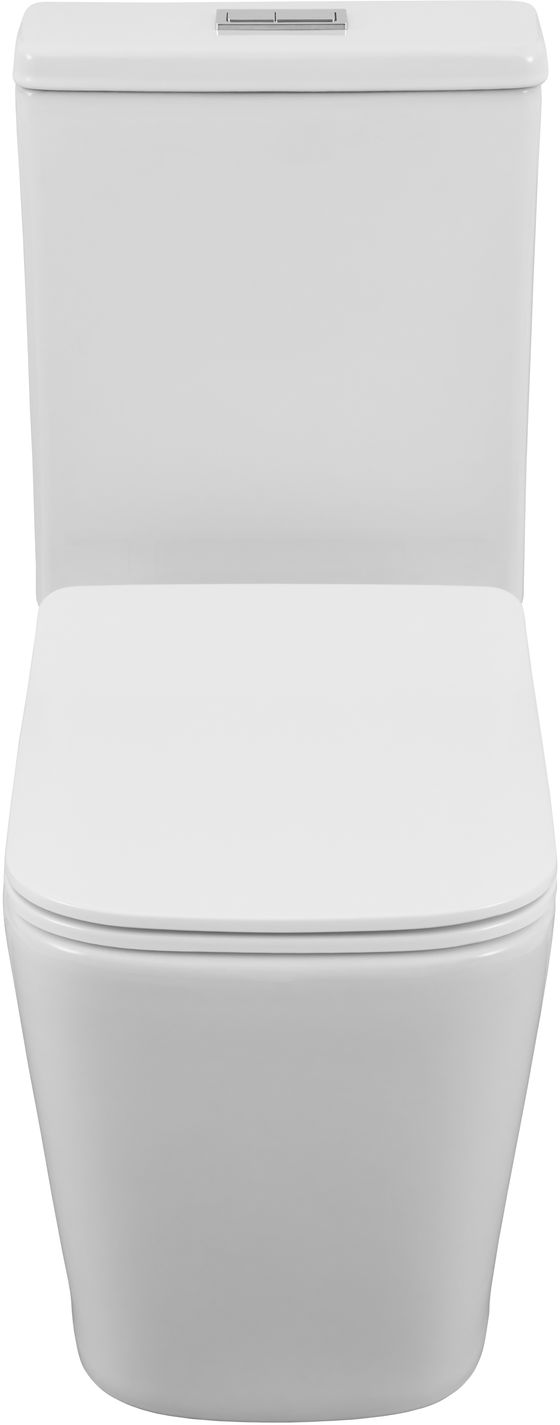 Унитаз-компакт безободковый Creto Logan L4 1004-001-L2СW с крышкой-сиденьем микролифт, белый