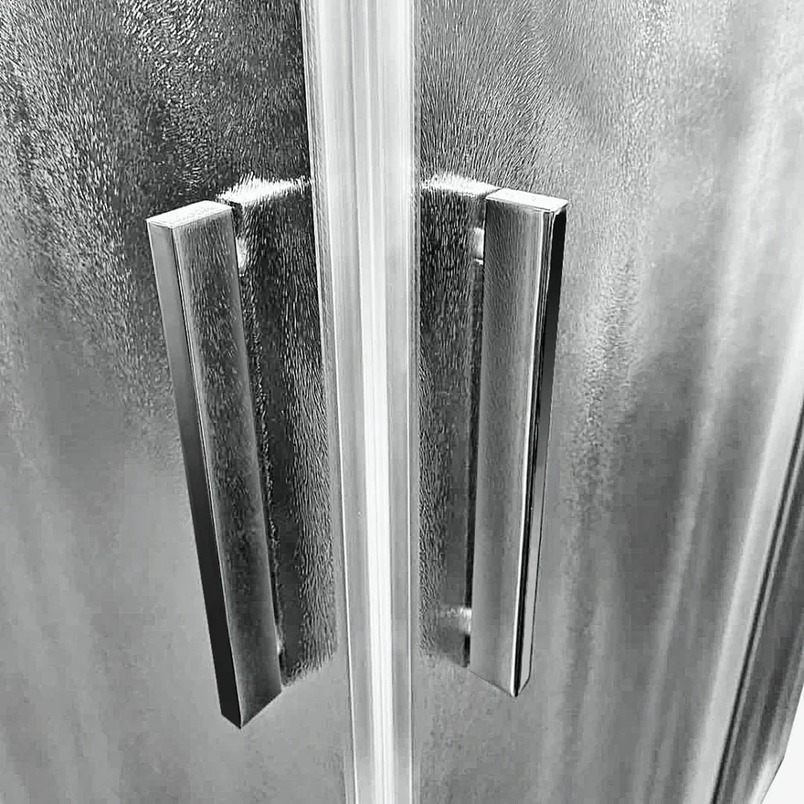 Душевой уголок Vincea Garda 100x100 см, VSS-1G100CH, профиль хром, стекло рифленое - 6 изображение