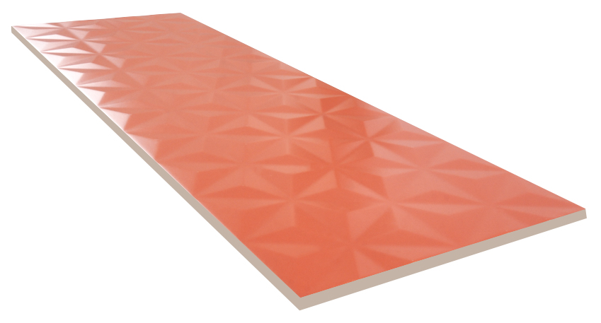 Керамическая плитка Kerama Marazzi Плитка Диагональ красный структура обрезной 25х75 - изображение 3