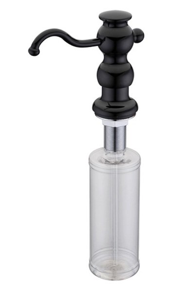Дозатор жидкого мыла Zorg Inox ZR-24 BLACK, цвет черный 