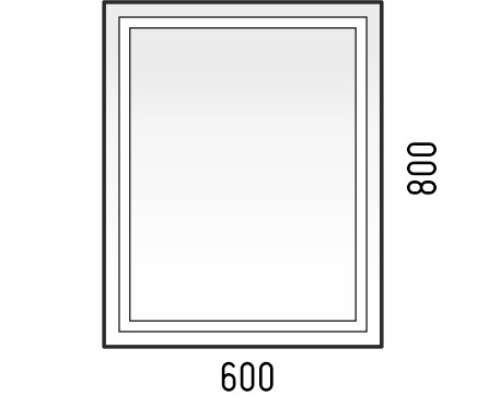 Зеркало Corozo Барго 60 LED SD-00001116,белый