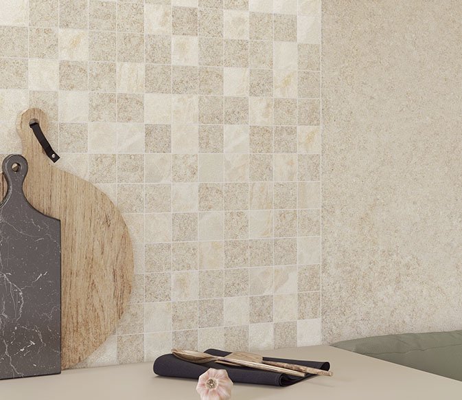 Мозаика Vitra Marble-Stone Кремовый Матовый-Лаппато Ректификат (5х5) 30х30 - изображение 12