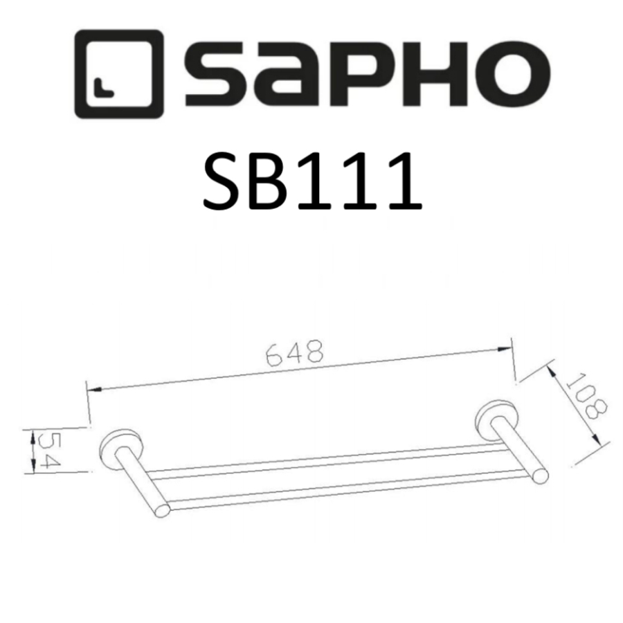 Полотенцедержатель Sapho Samba SB111 хром