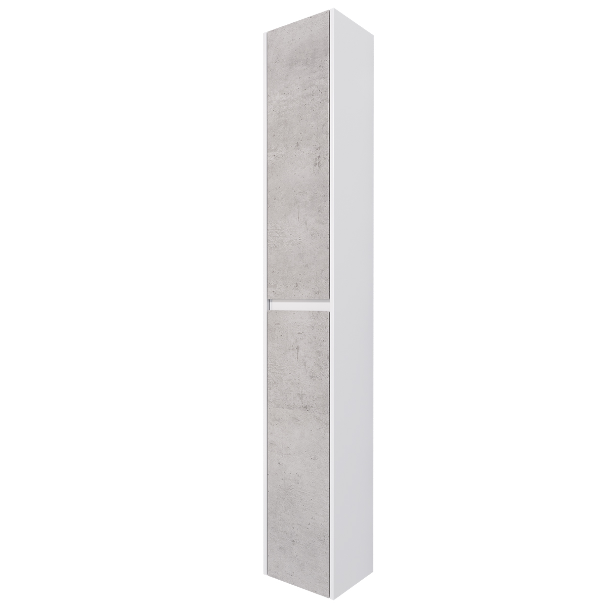 Шкаф-пенал Dreja Slim 30 см 99.0505 глянцевый белый / бетон 