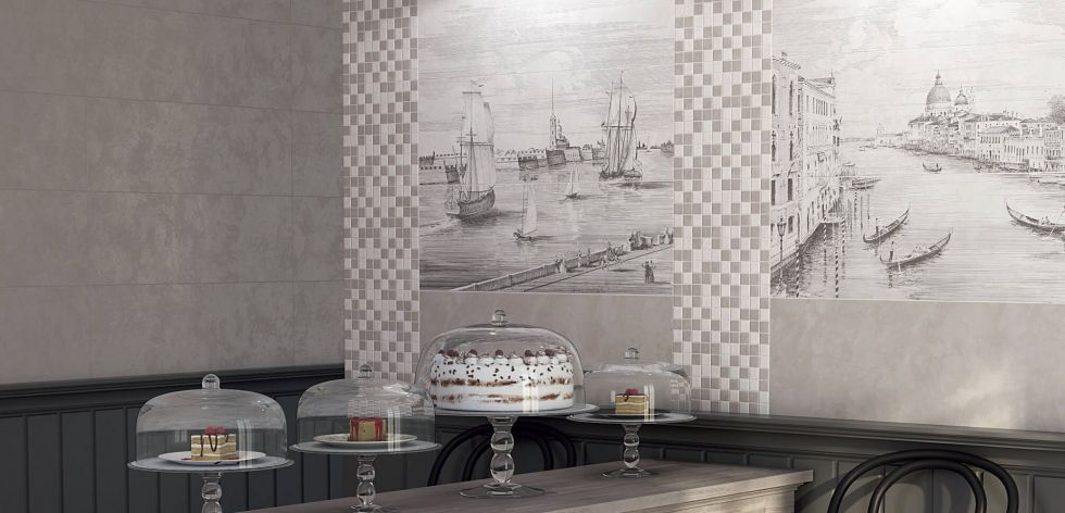 Керамическая плитка Kerama Marazzi Плитка Город на воде серый 25х75 - изображение 5