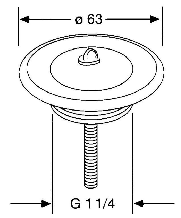 Донный клапан для раковины Kludi 1041135-00
