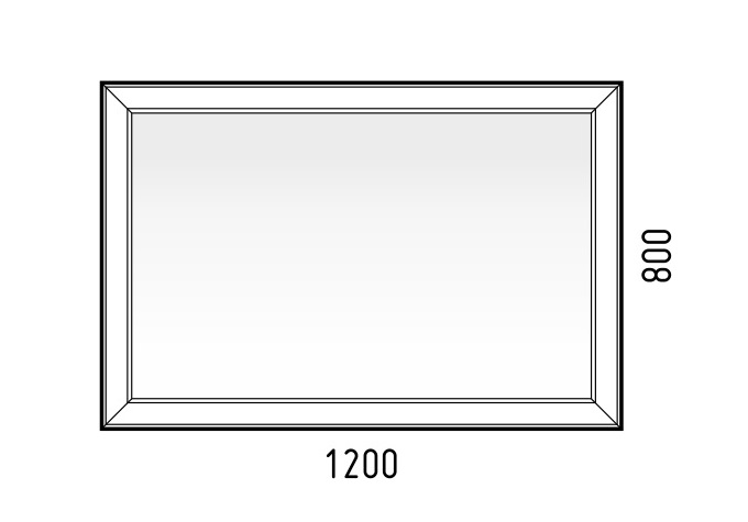 Зеркало Corozo Барго 120 LED SD-00000860,белый