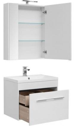 Комплект мебели для ванной Aquanet Августа 75 белый