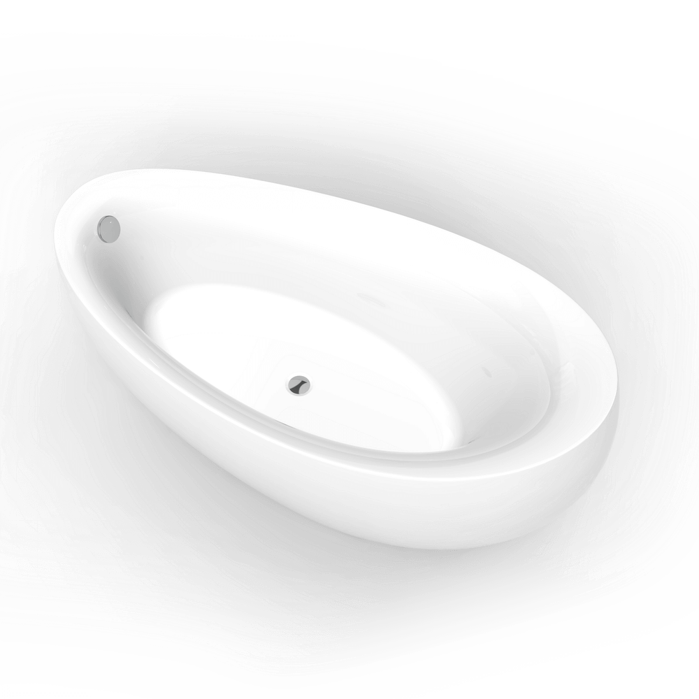 Акриловая ванна 180х90 см Black&White Swan SB 225 225SB00 белый глянцевый
