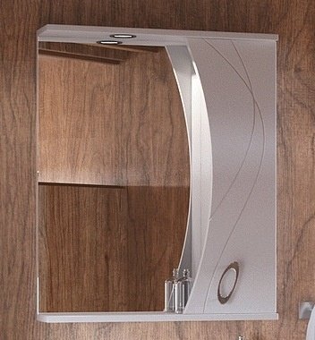 Зеркальный шкаф угловой Corozo Наина 60/С, белый 