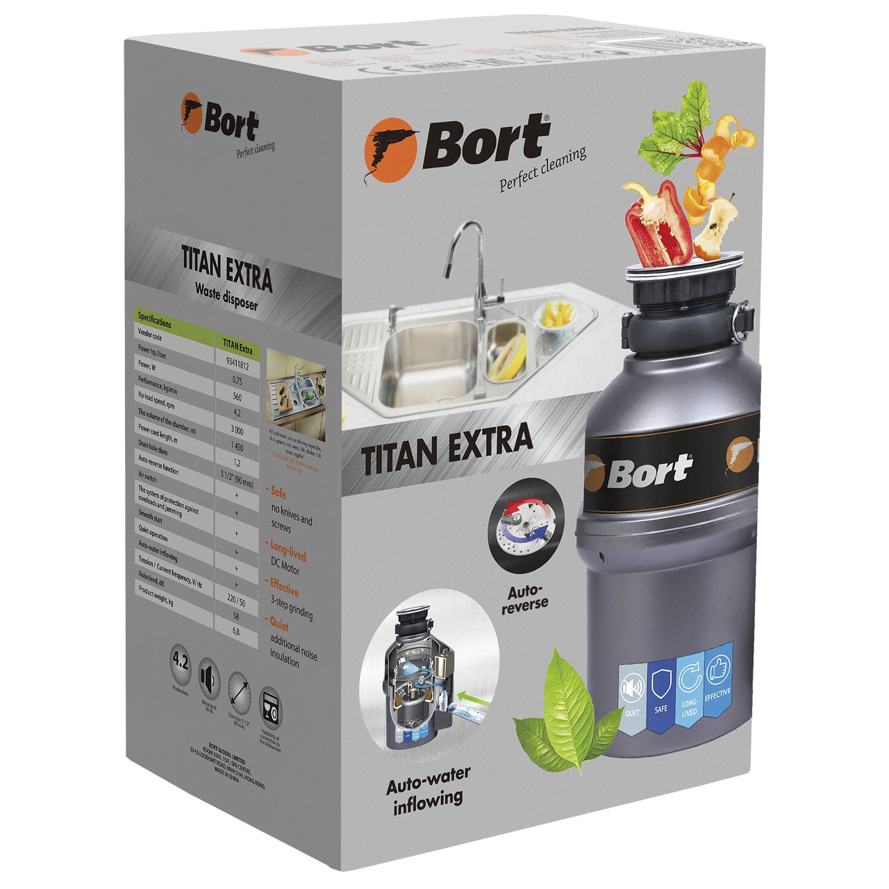 Измельчитель пищевых отходов Bort Titan Extra 93411812
