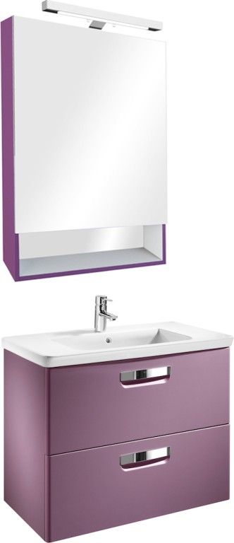 Зеркальный шкаф Roca Gap 60 фиолетовый