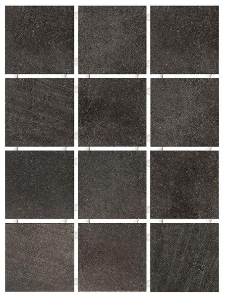 Керамическая плитка Kerama Marazzi Плитка Караоке черный, полотно 30х40 из 12 частей 9,9х9,9