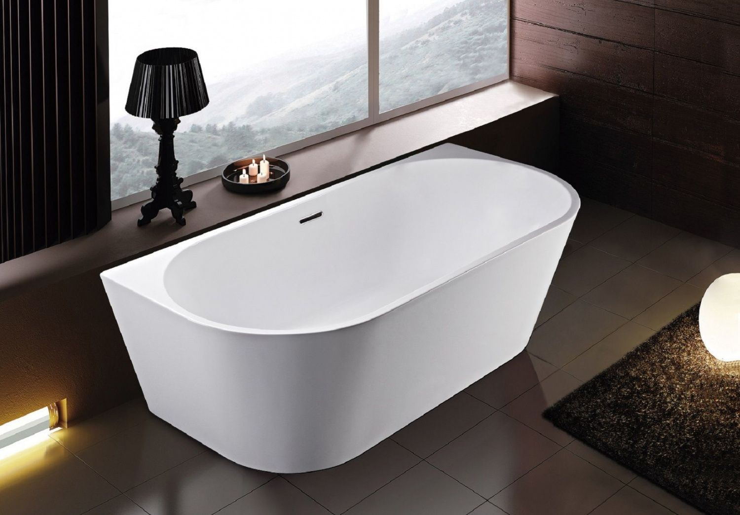 Акриловая ванна Art&Max 180х80 см AM-206-1800-800, белый