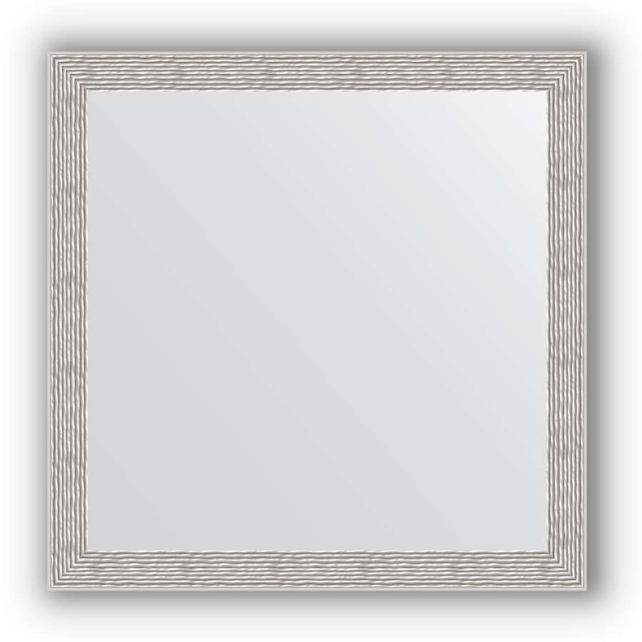 Зеркало в багетной раме Evoform Definite BY 3134 61 x 61 см, волна алюминий 