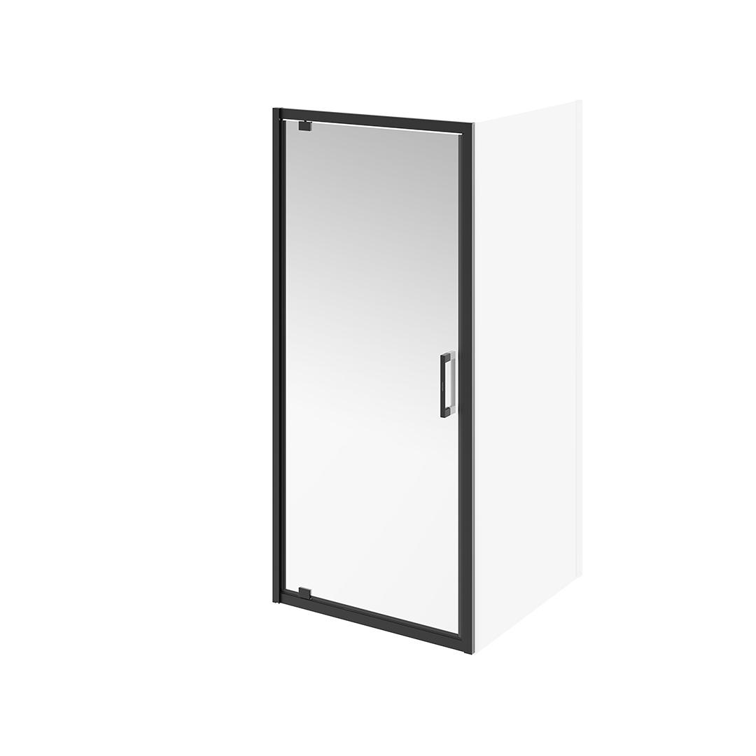 Душевая дверь Kerama Marazzi Vetro 90х195 см VE.90.PD.BLK.M профиль матовый черный, стекло прозрачное