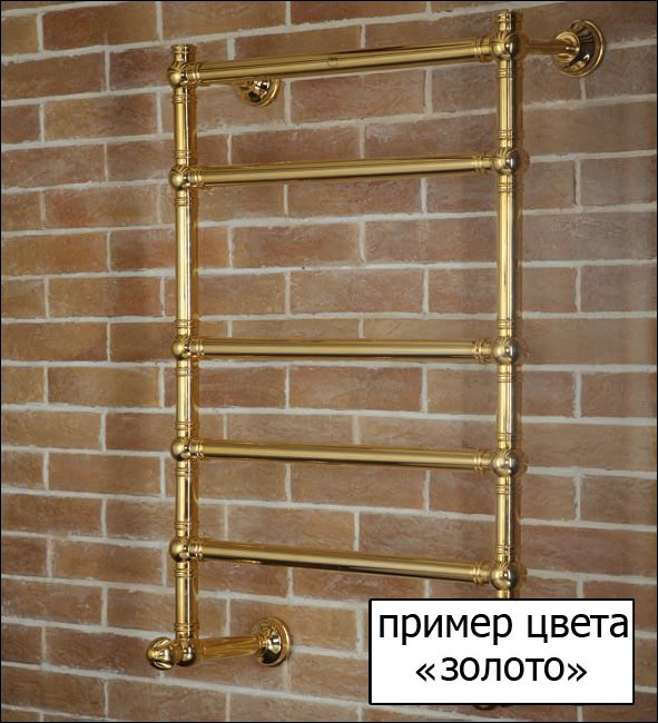 Полотенцесушитель водяной Margaroli Armonia 9-464-5, 94645505RB 55 x 85,5 см, Rubb. Brass