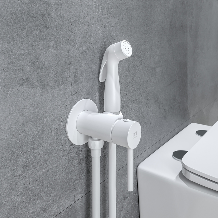 Гигиенический душ со смесителем Milardo Tidy 001WTR0M08 белый