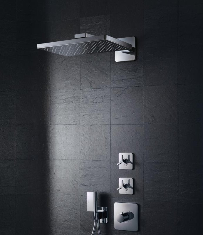 Верхний душ Axor ShowerSolutions 35276000, 3jet, 46 х 27 см, с держателем