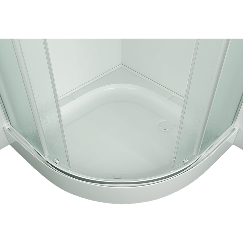 Душевой уголок Erlit Comfort 80х80 см ER0508-C3 профиль серебро, стекло матовое