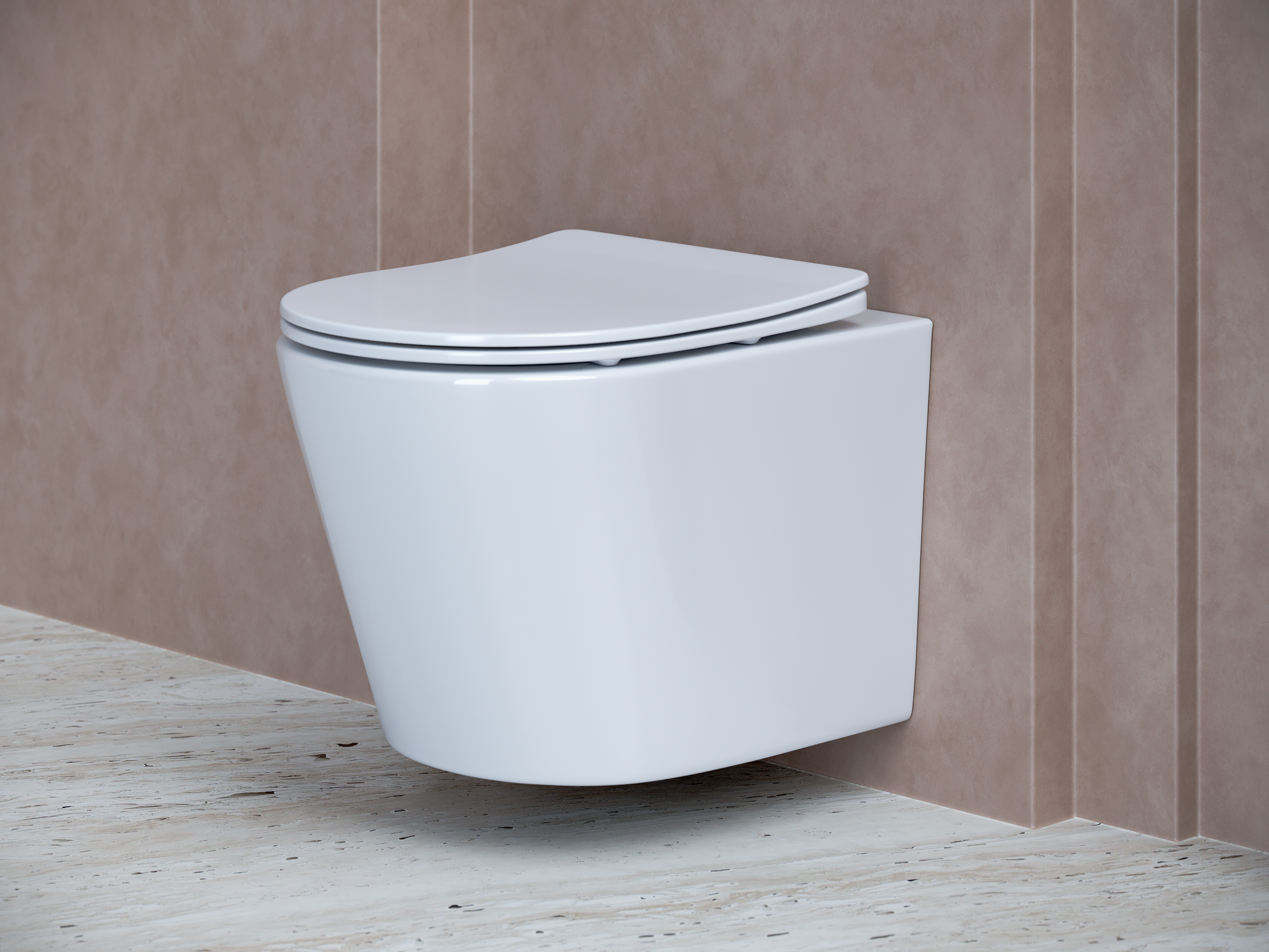 Комплект подвесной безободковый унитаз Ceramica Nova Balearica CN6000 Белый с сиденьем Микролифт  +  инсталляция Creto Standart 1.0